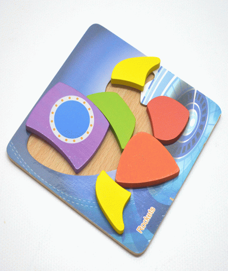 ( Children's puzzle in the shape of ( Rocket ( Children's puzzle in the shape of ( Rocket