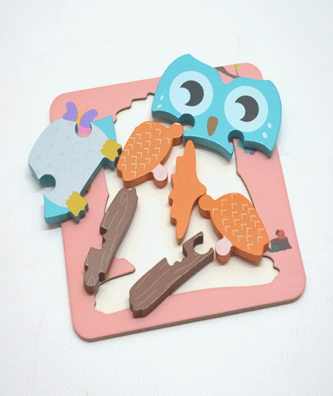 ( Children's puzzle in the shape of ( Owl ( Children's puzzle in the shape of ( Owl