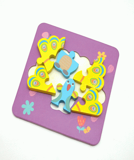 ( Children's puzzle in the shape of ( Peacock ( Children's puzzle in the shape of ( Peacock