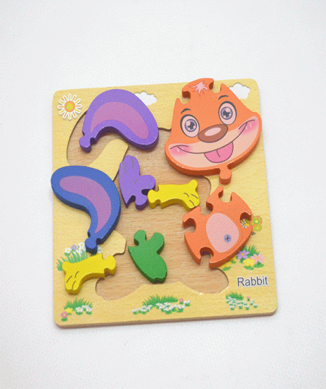 ( Children's puzzle in the shape of ( Rabbit ( Children's puzzle in the shape of ( Rabbit