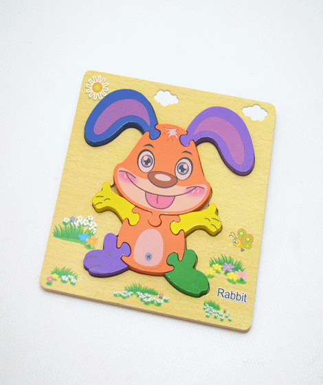 ( Children's puzzle in the shape of ( Rabbit ( Children's puzzle in the shape of ( Rabbit