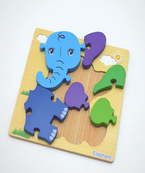 ( Children's puzzle in the shape of ( Elephant ( Children's puzzle in the shape of ( Elephant