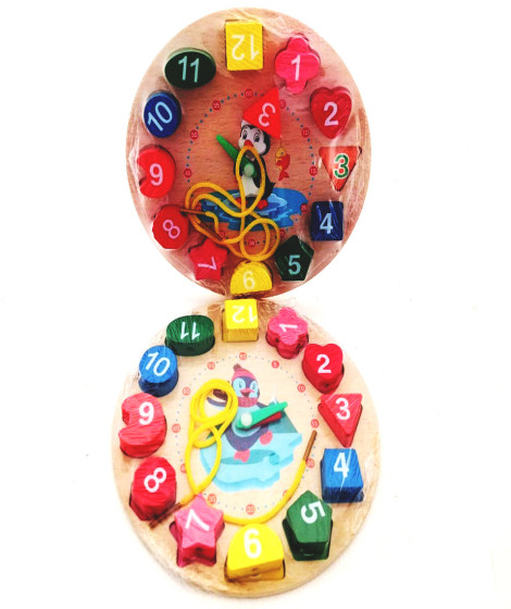 Educational Puzzle Wooden Clock Educational Puzzle Wooden Clock