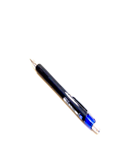 Blue zipper ballpoint pen